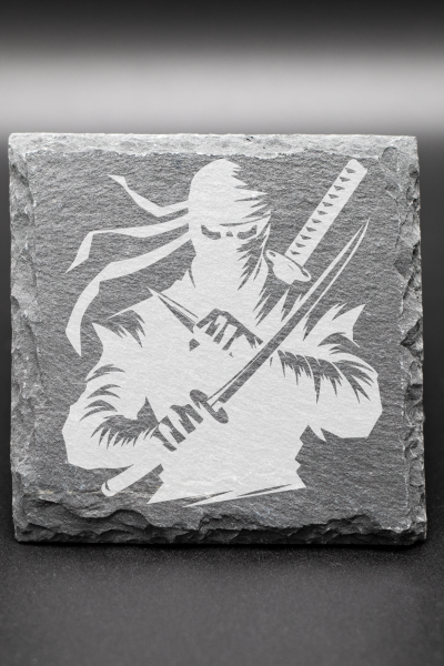 Untersetzer Schiefer mit Gravur / Slate coaster with engraving